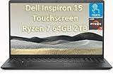 Dell Inspiron 15 Touchscreen Laptop (15.6" FHD, AMD Ryzen 7 7730U (> Intel i7-1255U), 64GB, 2TB SSD) Business, College Students, Enterprises, Numeric Keypad, Inspiron 3535 3000, Webcam, Win 11 Pro