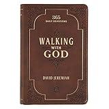 Walking with God Devotional - Brown Faux Leather Daily Devotional for Men & Women 365 Daily Devotions