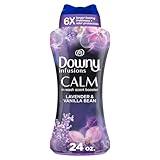 Downy Infusions In Wash Scent Booster Beads, CALM, Soothing Lavender and Vanilla Bean Scent, 24 oz Laundry Beads, Downy Scent Booster Beads, Laundry Scent Boosters