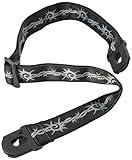 D'Addario Accessories Locking Guitar Strap - Guitar Accessories - Electric Guitar Strap, Acoustic Guitar Strap, Acoustic Electric Guitar Strap & Bass Guitar Strap - Barbed Wire
