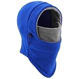 YQXCC Kids Winter Hats Balaclava Ski Mask Windproof Warm Adjustable with Fleece Lining Hat for Boys Girls Blue/Gray