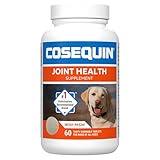 Nutramax Laboratories Cosequin Maximum Strength Joint Health Supplement for Dogs - With Glucosamine, Chondroitin, and MSM, 60 Chewable Tablets