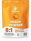 Jungle Powders Freeze Dried Peach Powder 3.5 Ounce Bag Powdered Freeze Dried Peaches Peach Powder for Baking Peach Flavoring Freeze Dried Fruit Powder No Sugar Added Filler Free Dehydrated Peaches