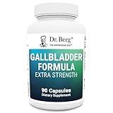 Dr. Berg Gallbladder Formula Extra Strength - Made w/Purified Bile Salts & Digestive Enzymes - Includes Carefully Selected Digestive Herbs - Full 45-Day Supply - 90 Capsules