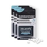 Zelmin's Minty Mouth Breath Freshener - (3 Pack) Long Lasting Bad Breath Treatment for Adults, Instant Freshness Helps with Dry Mouth, Natural Breath Mints for Travel, Alcohol-Free, Keto, Gluten-Free