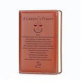 JOHSBYD Lawyer Gift for Women Men A Lawyer's Prayer Leather Journal Notebook Lawyer Gift for Lawyer Law Student Retirement Appreciation Gifts for Lawyer (A Lawyer’s Prayer)