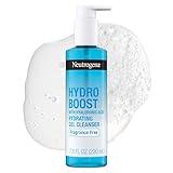 Neutrogena Hydro Boost Fragrance Free Hydrating Gel Facial Cleanser with Hyaluronic Acid, Daily Foaming Face Wash & Makeup Remover, Gentle Face Wash, Non-Comedogenic, 7.8 fl. oz