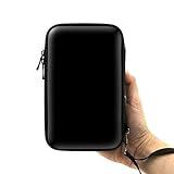 ADVcer 3DS Case, EVA Waterproof Hard Shield Protective Carrying Case with Detachable Hand Wrist Strap Compatible with Nintendo New 3DS, 3DS, 2DS XL or DSi, DS Lite, Black
