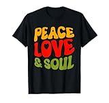 Groovy Peace Love & Soul R&B Music Retro Vintage 90s Lovers T-Shirt