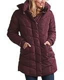 Steve Madden womens Long Quilted Outerwear Chevron Puffer Jacket Down Alternative Coat, Merlot, 2X US