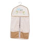 Nurture Imagination Nesting Birdies Diaper Stacker - Rustic, Beige, 2 Compartments, Holds 72 Small Diapers