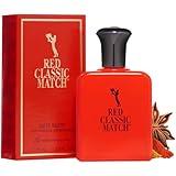 PB ParfumsBelcam Red Classic Match Eau de Toilette – Spicy Woody Amber Fragrance for Men, Long-Lasting Masculine Scent, Affordable Cologne Alternative, Signature Fragrance – 2.54 Fl Oz