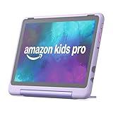 Amazon Fire HD 10 Kids Pro tablet (newest model) ages 6-12. Bright 10.1" HD screen, includes ad-free content, robust parental controls, 13-hr battery and slim case for older kids, 32 GB, Happy Day