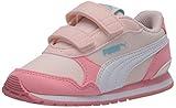 PUMA girls ST Runner Hook and Loop Sneaker, Rosewater-peony-puma White, 10 Toddler