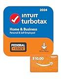 TurboTax Home & Business 2024 + $10 Amazon Gift Card [PC/Mac Download]