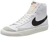 Nike Men's Basketball Shoes , White Black , 9 US