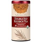 The Republic of Tea – Organic Double Red Rooibos, Naturally Caffeine-Free Rooibos Powder and Leaves, Steeps 36 Cups