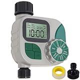 Biswing Watering Timer for Garden Hose, Outlet Hose Water Sprinkler Timers, Programmable Hose Timer with Digital Irrigation Timer System, Battery Operated for Outdoor Yard Lawn Garden Watering