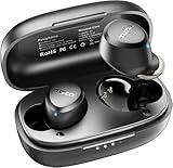 TOZO A1 Mini Wireless Earbuds Bluetooth 5.3 in Ear Light-Weight Headphones Built-in Mic Calls, IPX5 Waterproof, Immersive Premium Sound Connection Headset with Charging Case, 32 Preset EQs via APP