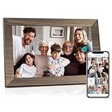 Canupdog 10.1 WiFi Digital Picture Frame, IPS Touch Screen Smart Cloud Digital Photo Frame with 16GB Storage, Wall Mountable, Auto-Rotate, Share Photos from Anywhere Via App