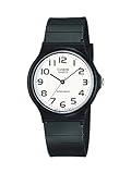 Casio MQ24 Vintage Series | Quartz Analog Watch for Men | White/Black | Water Resistant | Resin Case | Resin Band | Resin Glass | Three Hand Analog (HR, Min, SEC) | Classic Design | 3 Yr Batt