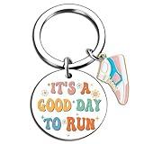 Ibiwe Cross Country Running Shoes Keychain Runner Accessories for Women Men Track And Field Accessories Cool Runners Gifts Marathon Gifts