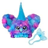 Furby Furblets Luv-Lee Mini Friend, K-Pop Music, Speaks Only Furbish, Electronic Plush Toys for Girls & Boys, Interactive Pets, Purple & Blue, Christmas Stocking Stuffers, 6+