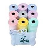 Downtown Pet Supply Scented Poop Bags for Dogs with Dispenser, 180 Count - Leak-Proof Dog Waste Bags and Bone-Shaped Dog Poop Bags Holder for Leash - Lavender Scented, 12.5" x 8.5"
