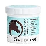 COAT DEFENSE Trouble Spot Drying Paste for Horses - Natural Equine Wound Care That Provides Safe & Effective Relief from Scratches, Sweet Itch, Summer Sores, Proud Flesh, Mud Fever, Girth Rot (10 Oz)