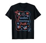 Subtle Political Freedom Democracy & Truth American Patriot T-Shirt