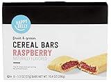 Amazon Brand - Happy Belly Fruit & Grain Cereal Bars, Raspberry, 8 Count (Pack of 1)