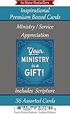 Ministry/Service Appreciation ~ 36 Card Set ~ Religious Greeting Card Assortment w/Scripture ~ Pastor Appreciation Cards
