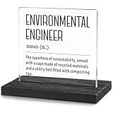 Environmental Engineer Definition, Environmental Engineer Gifts for Women, Men, Environmental Engineer Appreciation Thank You Gifts Decorative Signs Plaques WAB8
