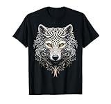 Wolf Art Plants Tree Animal Lover Mandala Graphic Wolf T-Shirt
