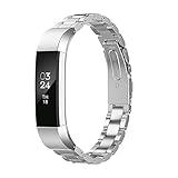 Greeninsync Compatible with Fit Bit Alta HR Bands and Fit Bit Alta Bands,Stainless Steel Jewelry Bracelet Band for Fit Bit Alta HR and Fit Bit Alta Smartwatch Fitness Tracker for Women Men