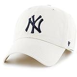 MLB New York Yankees Men's '47 Brand Clean Up Cap, Natural, One-Size