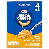 Kraft Original Mac & Cheese Macaroni and Cheese Dinner, 4 ct Pack, 7.25 oz Boxes