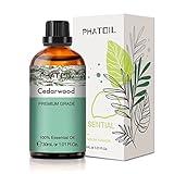 Cedarwood Essential Oil, 1.01Fl.Oz (30ML) PHATOIL Pure Essential Oil Singles for Aromatherapy Diffusers, Humidifiers, Great for DIY Candle and Soap Making, Gift for Friend