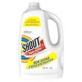 Shout Active Enzyme Laundry Stain Remover Spray for Clothes, Triple-Acting Formula Clings, Penetrates, and Lifts Tough & Everyday Stains - Prewash Refill 60oz (1.7L)