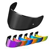 PSLER Sedici Strada 2 Visor - Sedici Strada 2 and Strada 3 Face Shield Motorcycle Helmet visor Accessories Replacement for LS2 FT2 VECTOR Sedici Strada 2 Strada 3 FF801 FF397，Dark Black