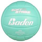 Baden | Soft Strike | Cushioned Synthetic Leather Recreational Volleyball | Indoor/Outdoor for Beginners & Youth | Official Size | Teal