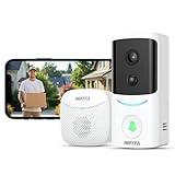 INFIYA Video Doorbell Camera Wireless-2K Outdoor Front Door Camera with Chime Included for Home Security, Easy Installation, AI Human Detection, Instant Alerts, Night Vision, Two-Way Audio, M1 White