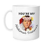 RUAN HOME You're My National Treasure Coffee Cup, Attractive Lovely Gift For Best Friend Buddy Closed Friend On Birthday Love Holiday, Christmas, Valentine's Day gifts - Novelty Coffee Mug - 11oz