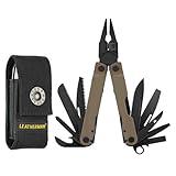 LEATHERMAN, Rebar Multitool with Premium Replaceable Wire Cutters and Saw, Coyote Tan with Nylon Sheath