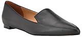 Nine West Women's Abay Flat, Black Leather 003, 8