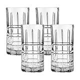 Anchor Hocking Manchester Drinking Glasses (4-Pieces, 16-ounce, dishwasher safe)