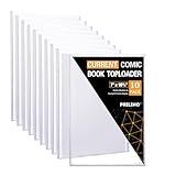 10ct Current Comic Book Toploaders - Modern Comic Book Top loaders, Crystal Clear Regular Comic Book Topload, Premium PVC Comic Book Holder, Crystal Clear Protection for Display, Storage, Collection