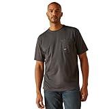 ARIAT Men's Rebar Workman Born for This T-Shirt, Charcoal/Mexico, XX-Large