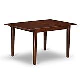 East West Furniture NFT-MAH-T Norfolk Dining Room Table - a Rectangle kitchen Table Top with Butterfly Leaf, 32x54 Inch, Mahogany