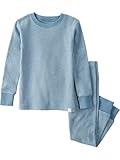 little planet by carter's Baby 2-Piece Pajamas Made with Organic Cotton, Teal Stripes, 12M